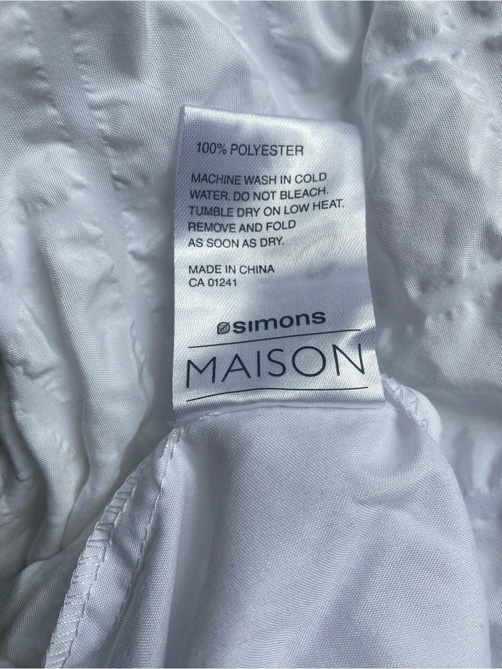 Simons White Textured Ruffle Duvet Cover - Picture 3 of 6